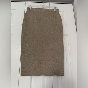 Light Gold Sweater Tube Skirt